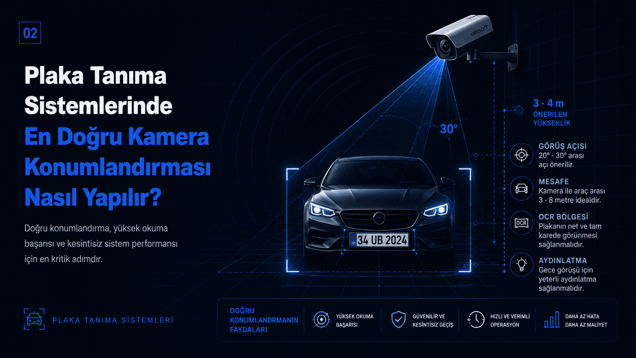 Plaka Tanıma Sistemlerinde En Doğru Kamera Konumlandırması Nasıl Yapılır?